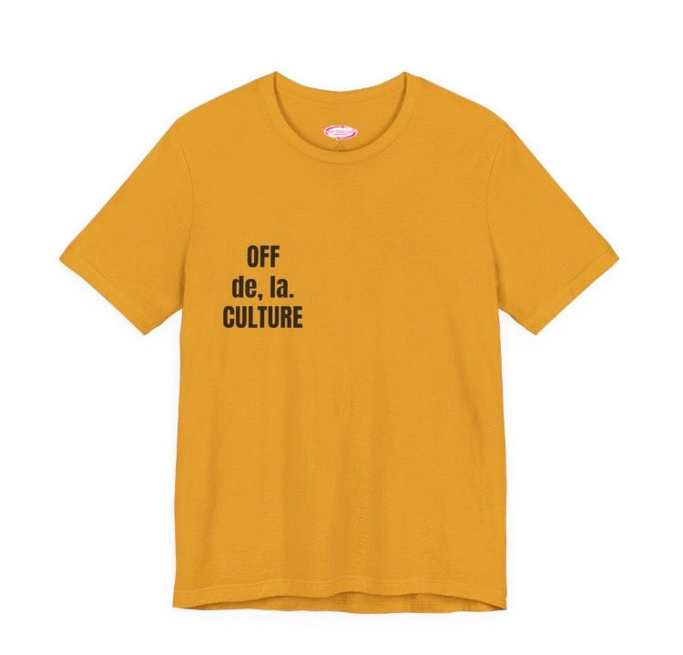 OFF CULTURE Signature Unisex Jersey Short Sleeve Tee