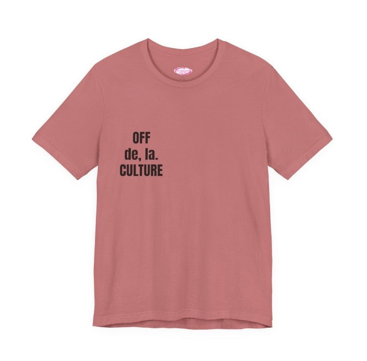 OFF CULTURE Signature Unisex Jersey Short Sleeve Tee