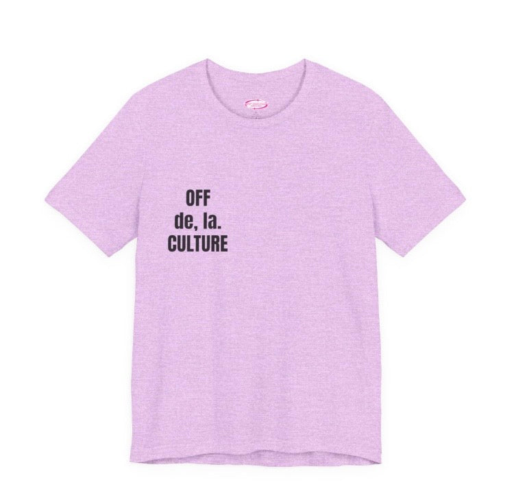 OFF CULTURE Signature Unisex Jersey Short Sleeve Tee